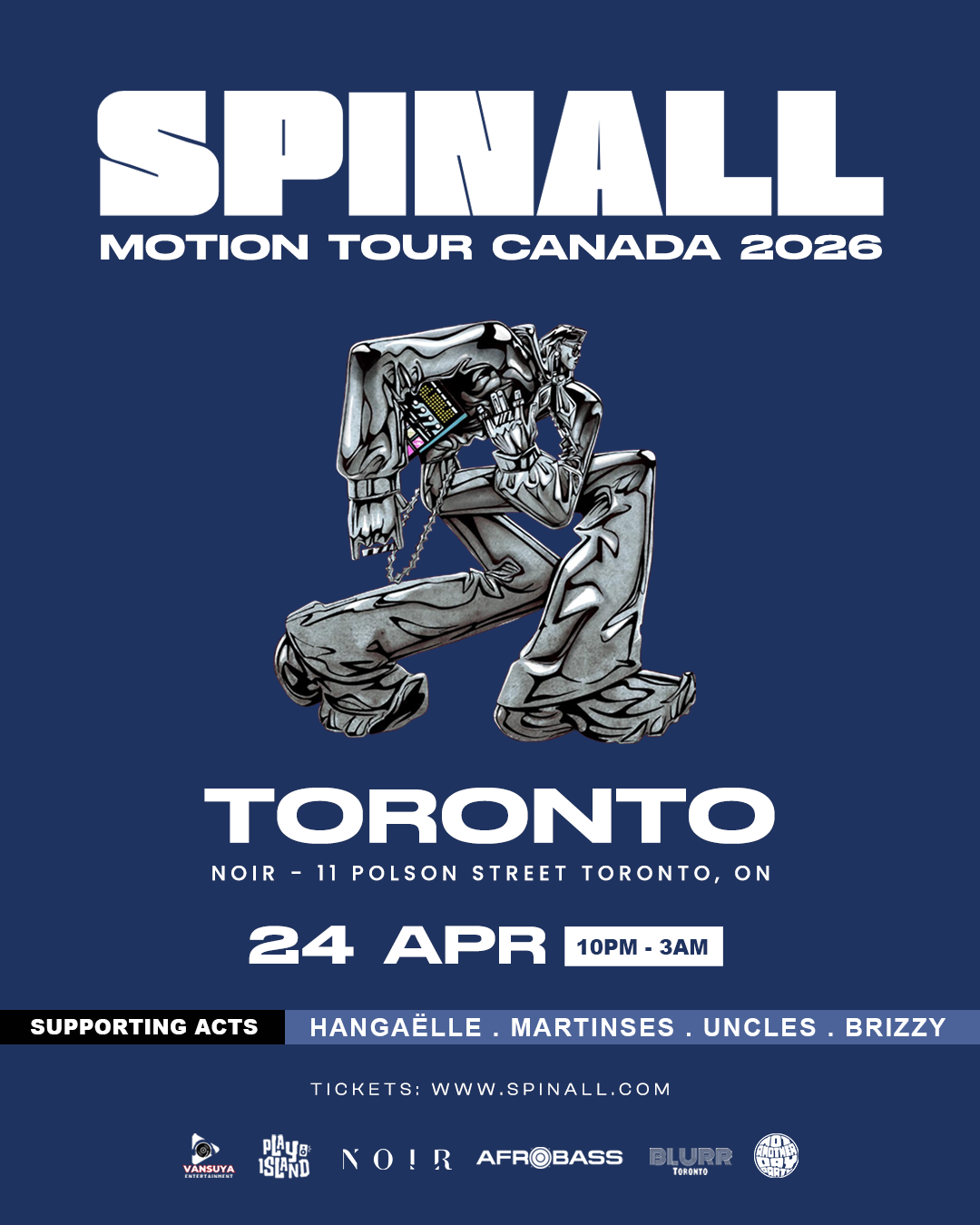 SPINALL MOTION TOUR MAIN TORONTO